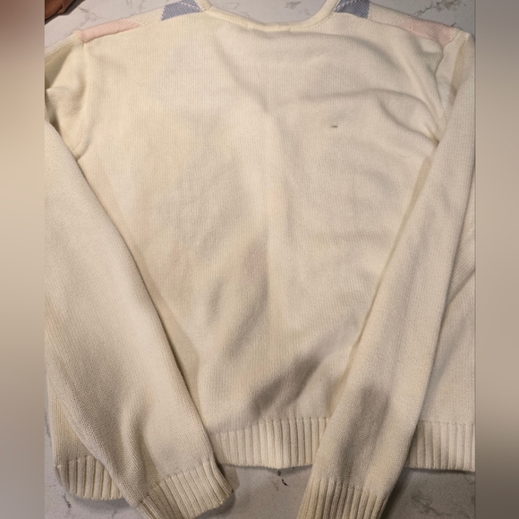 Brandy Melville Pink and Blue Argyle Cardigan - Picture 6 of 6